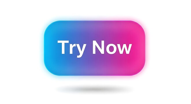 Gradient try now button graphic for website application interface element