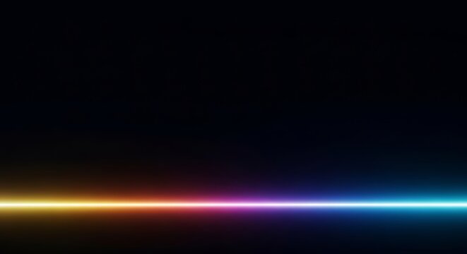 A vast and empty void featuring a faint, glowing horizon line that gradually fades into a deep black expanse of absolute nothingness, edge, space, void