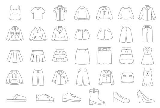 a collection of fashion illustrations