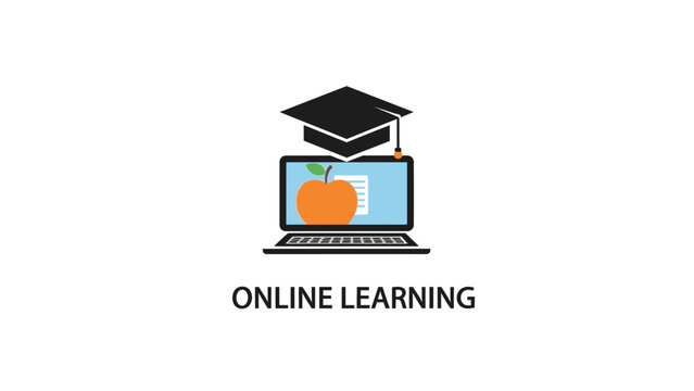 Online Learning Education Technology Logo.