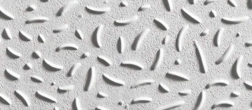 Monochrome embossed braille texture on clean white surface with subtle shadows and tactile relief