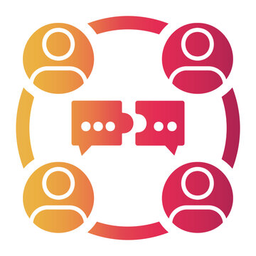 relationship Gradient icon