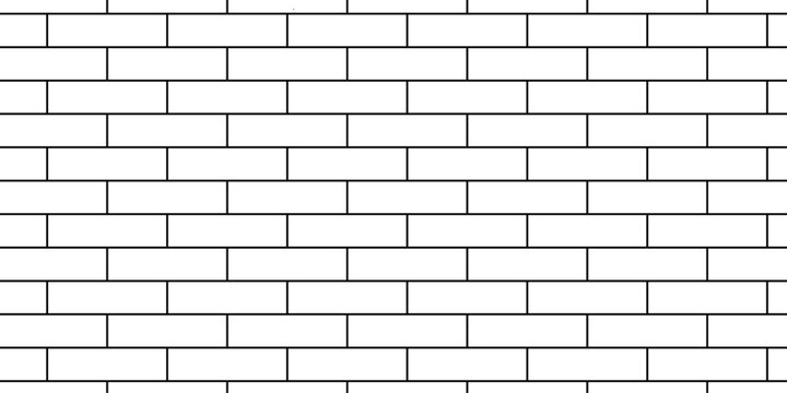 Pavement sidewalk brick wall seamless mosaic stone concrete wall surface tiles. subway vector block rock white brick wall texture background.