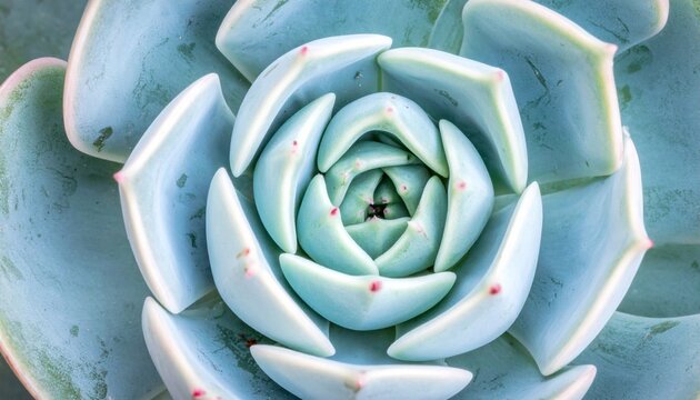 Close-up of a blue succulent plant.