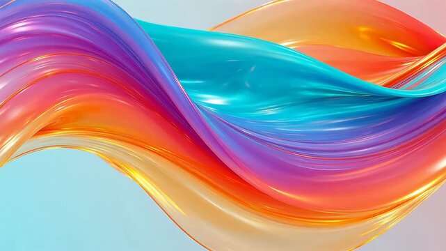 Colorful flowing abstract design representing Generative AI and Creative Energy