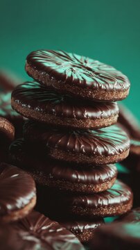 close-up photo of thin mints