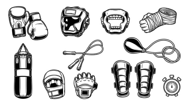 Professional Boxing and Mixed Martial Arts Training Gear Collection