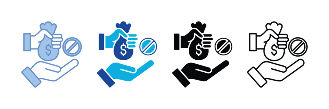 Anti Corruption  Icon Set Multiple Style Collection
