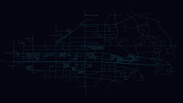 Tangshan, China, City Infrastructure Expansion Animation, Urban Visualization Technology