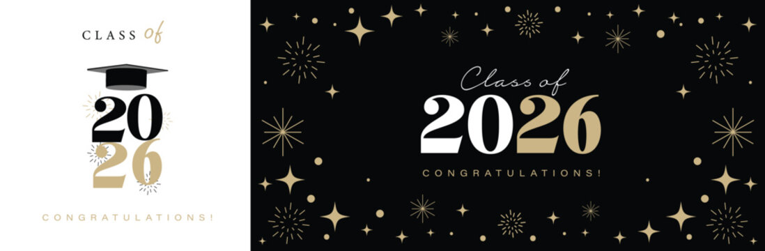 class of 2026 graduation quotes sublimation text illustration
