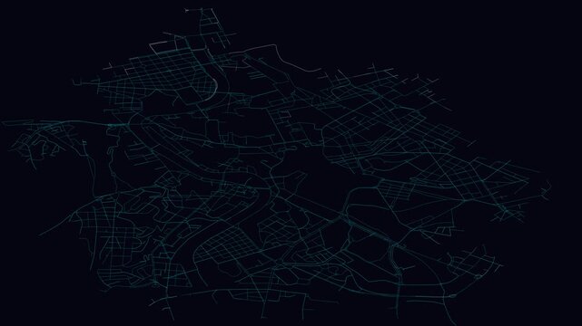 Rome, Italy, City Infrastructure Expansion Animation, Urban Visualization Technology