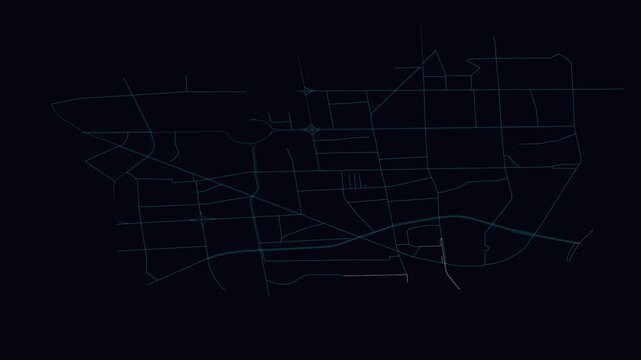 Qinhuangdao, China, City Infrastructure Expansion Animation, Urban Visualization Technology