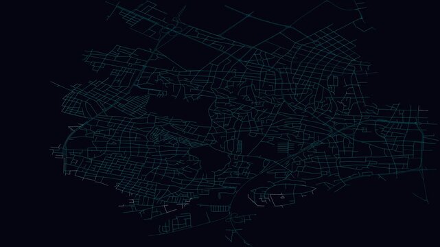 Maracaibo, Venezuela, City Infrastructure Expansion Animation, Urban Visualization Technology