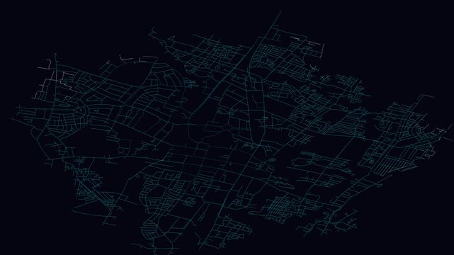 Malang, Indonesia, City Infrastructure Expansion Animation, Urban Visualization Technology