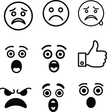the face and emojy  liner i cone shape