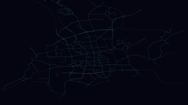 Guiyang, China, City Infrastructure Expansion Animation, Urban Visualization Technology