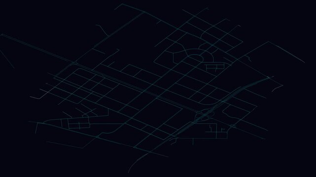 Baotou, China, City Infrastructure Expansion Animation, Urban Visualization Technology