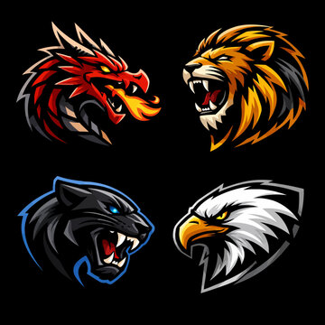 Colecci&oacute;n de logos de animales &eacute;picos
