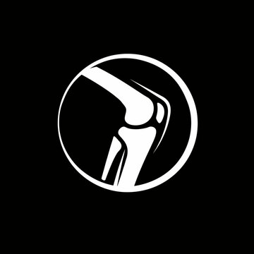Logo minimalista de articulaci&oacute;n de rodilla