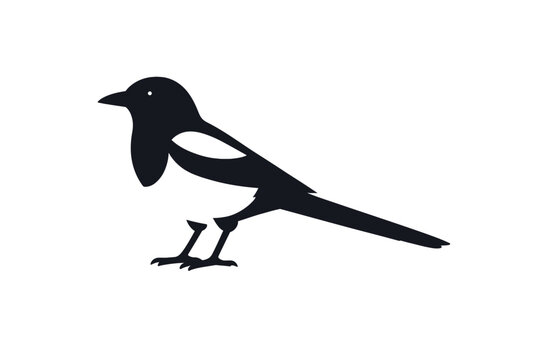 Magpie coreano en estilo minimalista