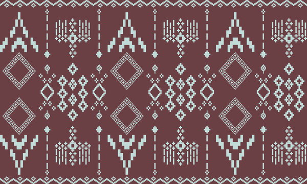 seamless knitted pattern with snowflakes