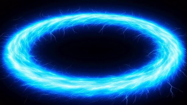 Blue Electric Ring Energy Vortex for Contemporary Lifestyle and Visual Storytelling