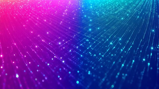 Colorful glowing dots pattern representing Generative AI and Creative Energy
