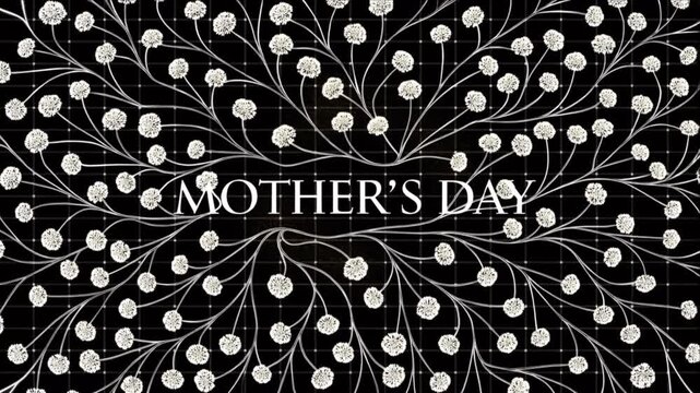 Luxury brand promotion background of mother's day floral bloom.