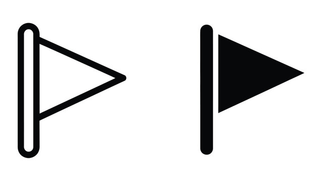Comparison of outline and filled play/pause media control buttons