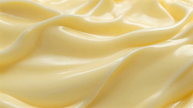 Closeup of creamy yellow substance for Contemporary Lifestyle and Visual Storytelling