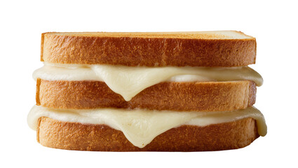 Fototapeta premium Grilled Cheese Sandwich with Melted Cheese Dripping