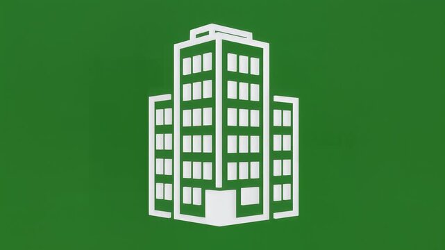 Real estate development icons from simple house to office building