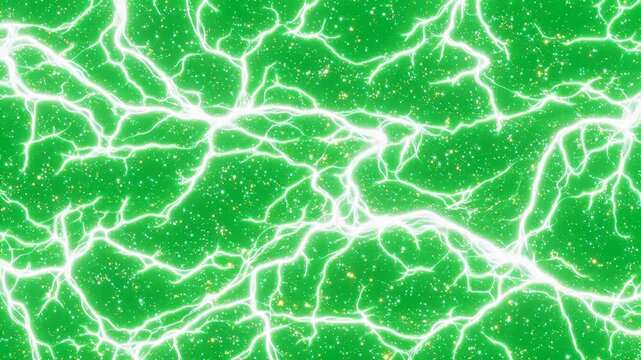Green electric lightning pattern representing Generative AI and Creative Energy