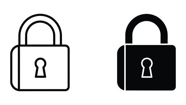 Contrast between an open and a closed padlock icon