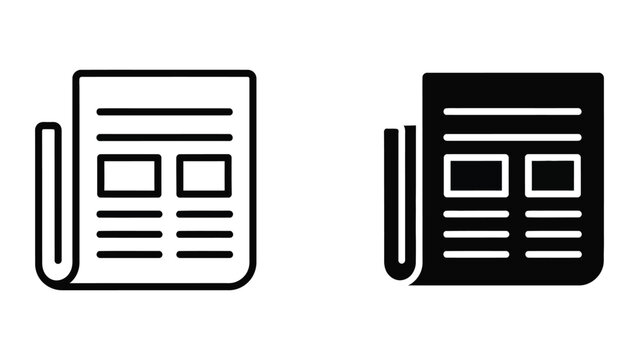 Contrast between traditional and modern newspaper icons