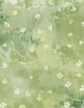 Abstract organic watercolor texture background with soft green tones and natural brush strokes. Hand painted style inspired by nature, suitable for branding, packaging, wallpaper and digital design