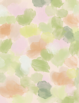 Abstract organic watercolor texture background with soft green tones and natural brush strokes. Hand painted style inspired by nature, suitable for branding, packaging, wallpaper and digital design