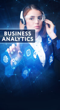 Business analytics concept.Business, Technology, Internet and network concept.