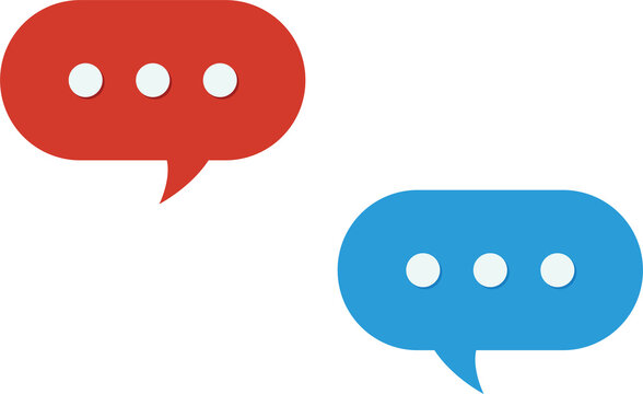 two speech bubbles