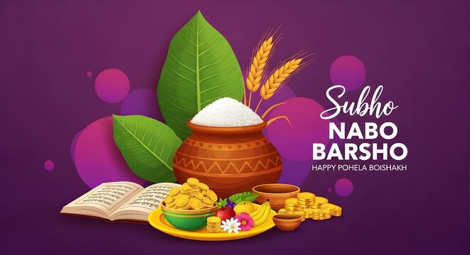 Celebrating pohela boishakh with vibrant subho nabo barsho wishes