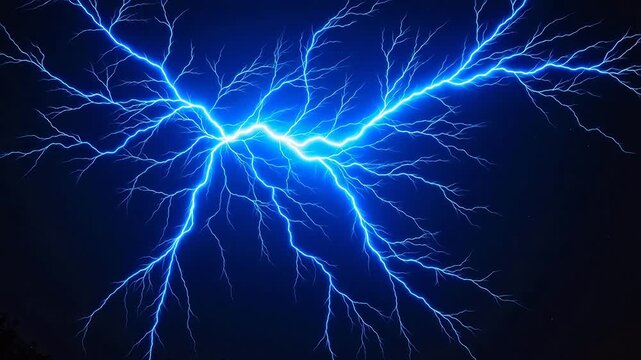 Lightning bolt in night sky representing Generative AI and Creative Energy