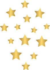 Obraz premium Festive golden falling confetti vector