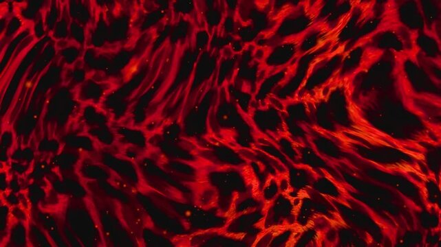 Vibrant red abstract background with dynamic swirling patterns