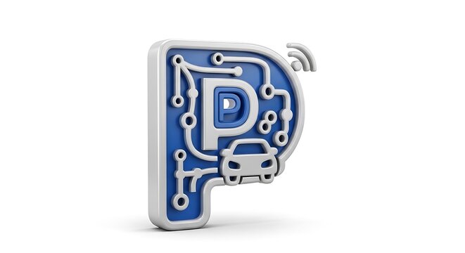 Close-up of a parking meter with a coin slot and a blue background