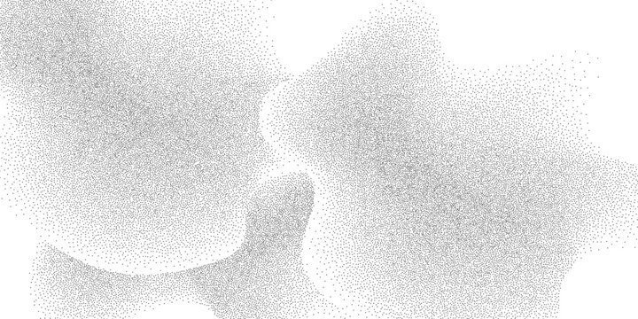 Illustration noise grain background, pointillism dots gradient or dotwork pattern, grain noise halftone or grainy texture, soft dotted gradient flow, vector illustration art