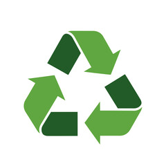 Fototapeta premium Green Recycling Symbol Logo for Eco-Friendly Sustainable Living