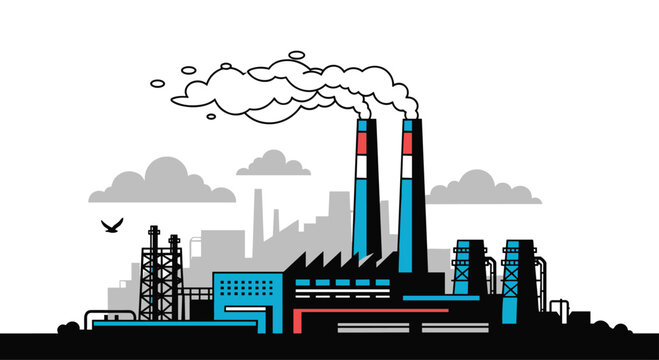Pair of hikers with backpacks and hats study a map together in a scenic forest with tall trees and mountains in the distance.
