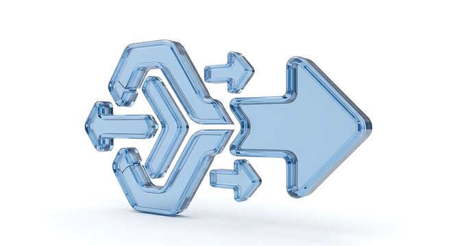 A transparent 3D model of a complex mechanical assembly structure