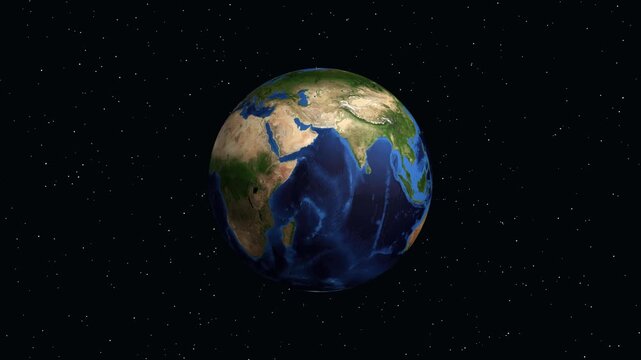 Earth Zoom Animation to Sokoto Nigeria with Geographic Data Overlay