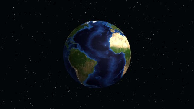 Earth Zoom Animation to Nairobi Kenya with Demographic Data Overlay